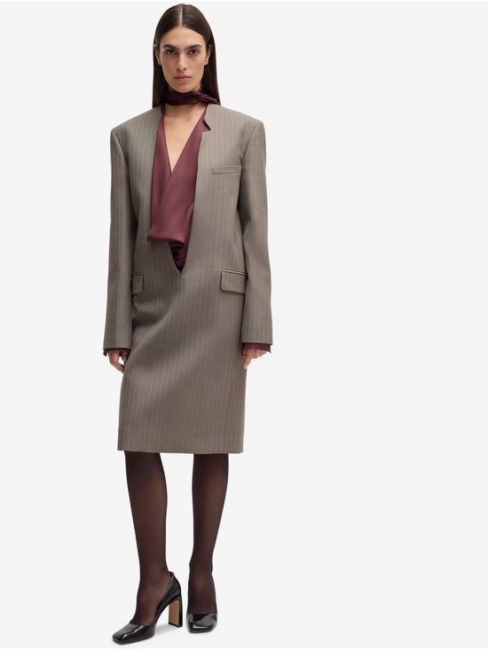 Hugo Boss Jackets & Blazers - BOSS by Hugo Boss Davee T-Shirt Oversized Blazer Dress - NWT - size  US 6, IT 42